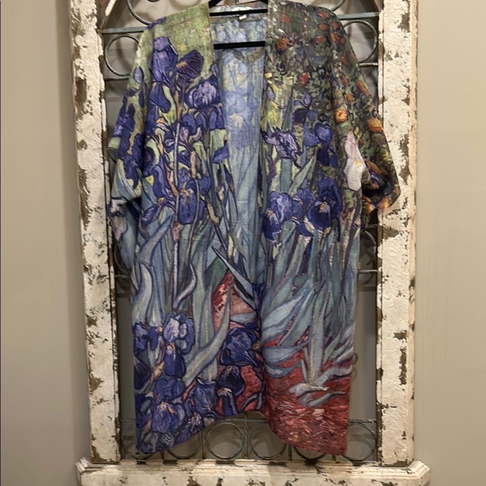 Classic Blue Shrug Poncho Sweater